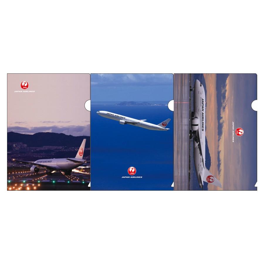 JAL日本航空グッズ商品 クリアファイルセットJAL・BOEING