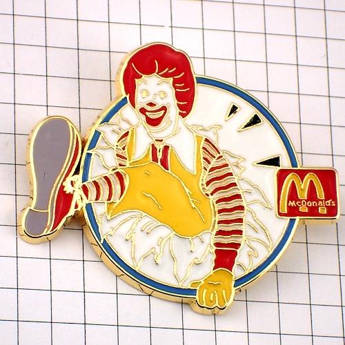 ピンバッジ・マクドナルド飛び出すドナルドM RONALD MC-DONALDS