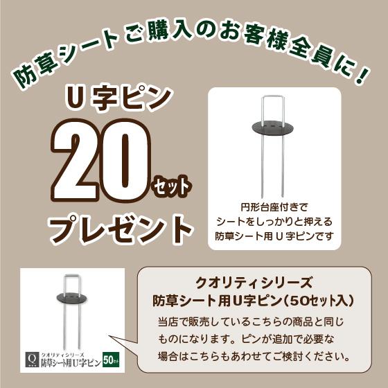 防草シート 1m × 50m （標準タイプ） ピン プレゼント 除草シート 雑草