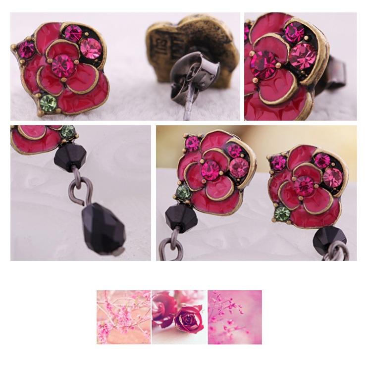 ピアス バラ 薔薇 花 フラワー ゴシック ゴスロリ エレガント