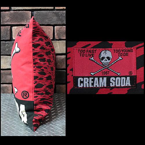 クリームソーダ（CREAM SODA） ◇CS 角ドクロクッションカバー