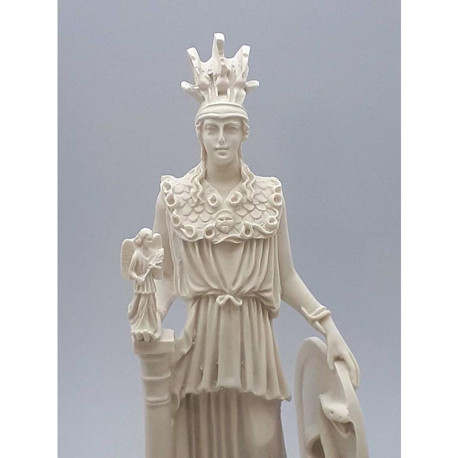 古代ギリシャローマの女神 アテナ（ミネルヴァ）大理石風 彫像 彫刻