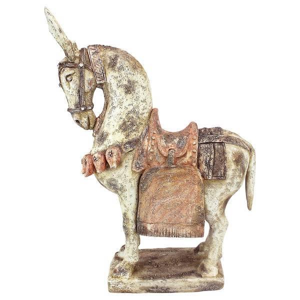 中国 六朝時代および唐の装飾馬 彫刻 彫像 デザイン・トスカノ製