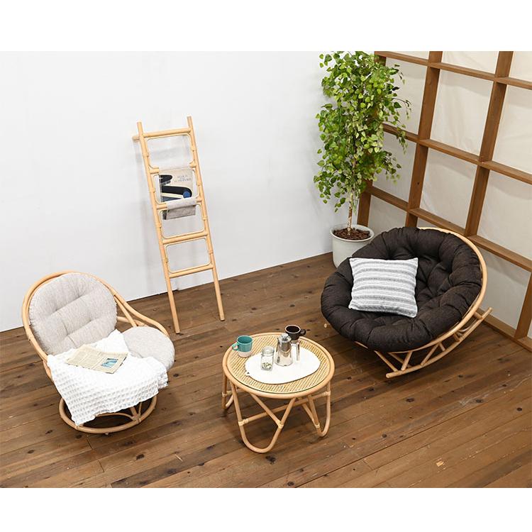 ラタンチェア 1人掛け 幅68cm ラタンソファ 完成品 1人用 1P チェア