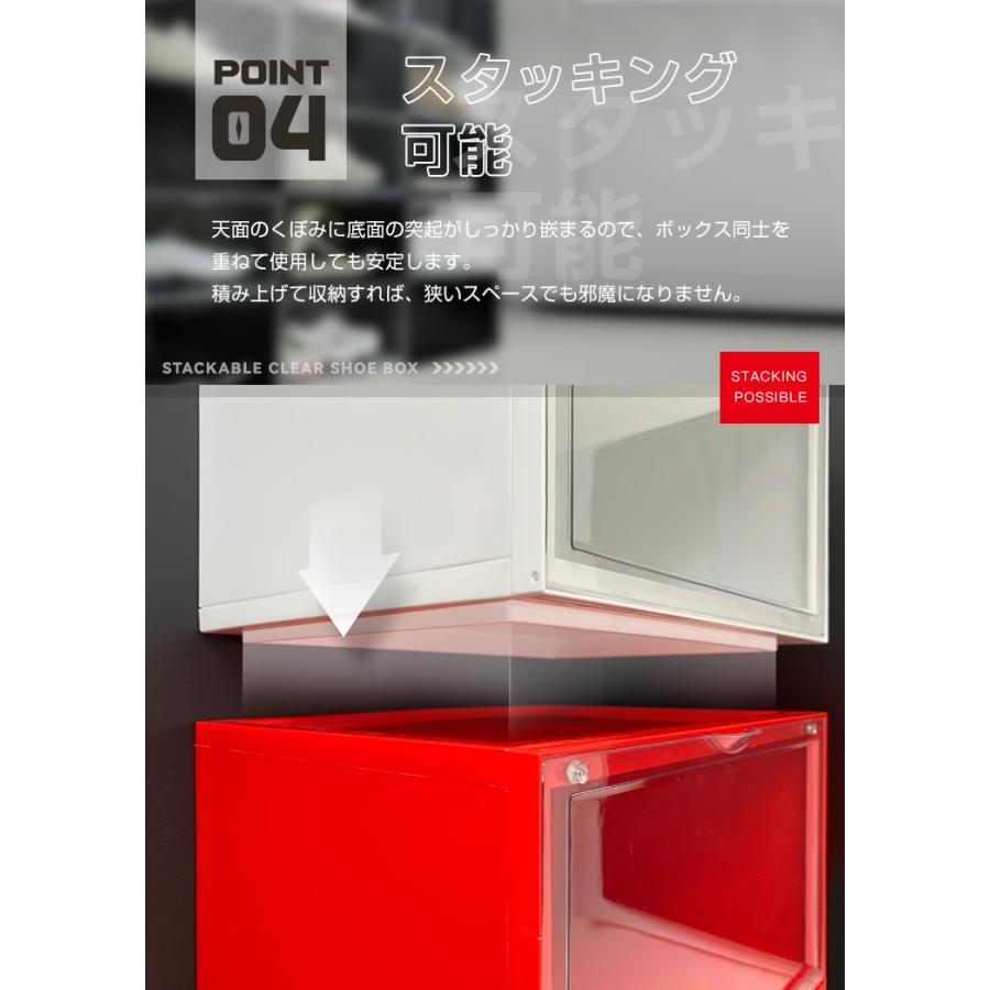 リコメン堂 スニーカー収納 シューズボックス 3個セット 高さ21.5cm