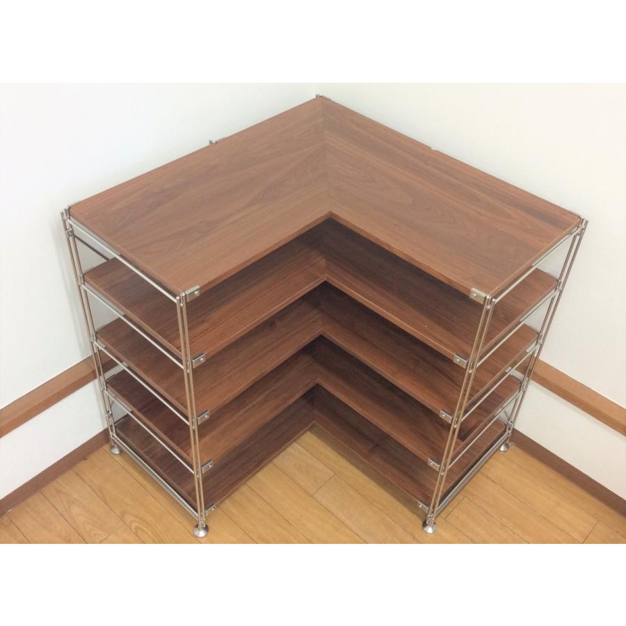 無印良品（MUJI） ステンレスユニットシェルフ ウォールナット材
