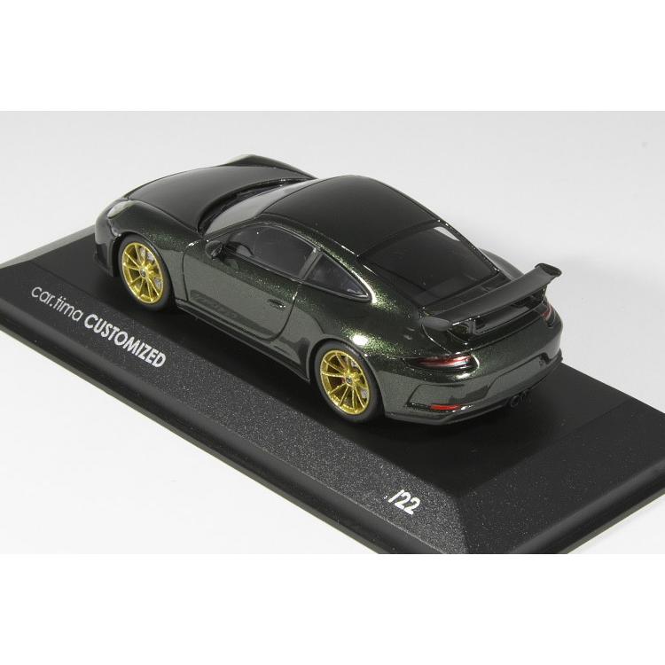 ミニチャンプス 1/43 ポルシェ 911 (991-2) GT3 グリーン /ゴールド