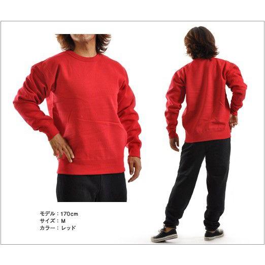 CROSS & STITCH トレーナー 無地 暖かい 裏起毛 厚手 12.4オンス