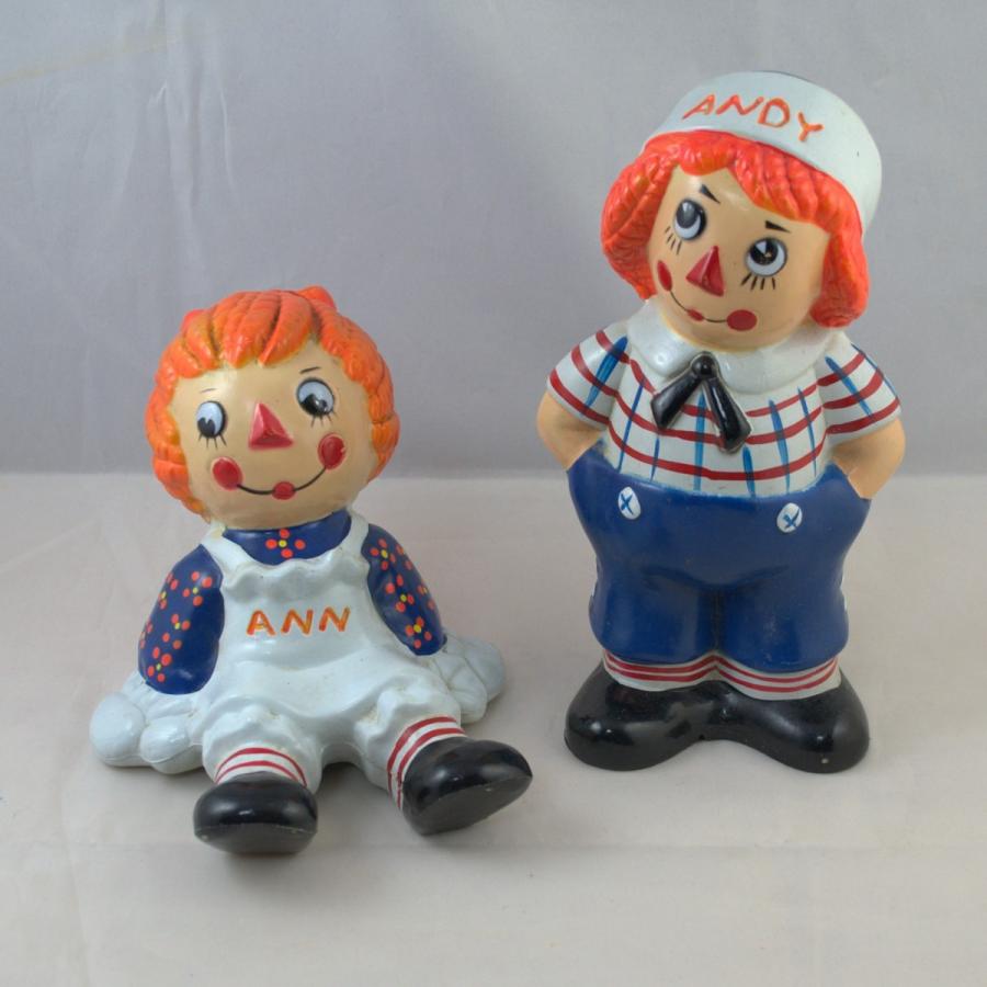ラガディアン&アンディ ペア貯金箱 : カントリー雑貨DOLL GARDEN