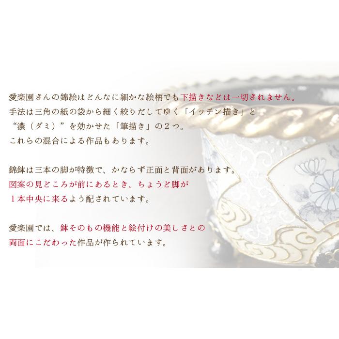 ◇京楽焼窯元「愛楽園」直送◇『富貴蘭鉢 虎・新龍・鳳凰』 3.0号 3.3