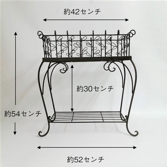 ガーデニング 雑貨 棚 花台 フラワースタンド アイアン アンティーク