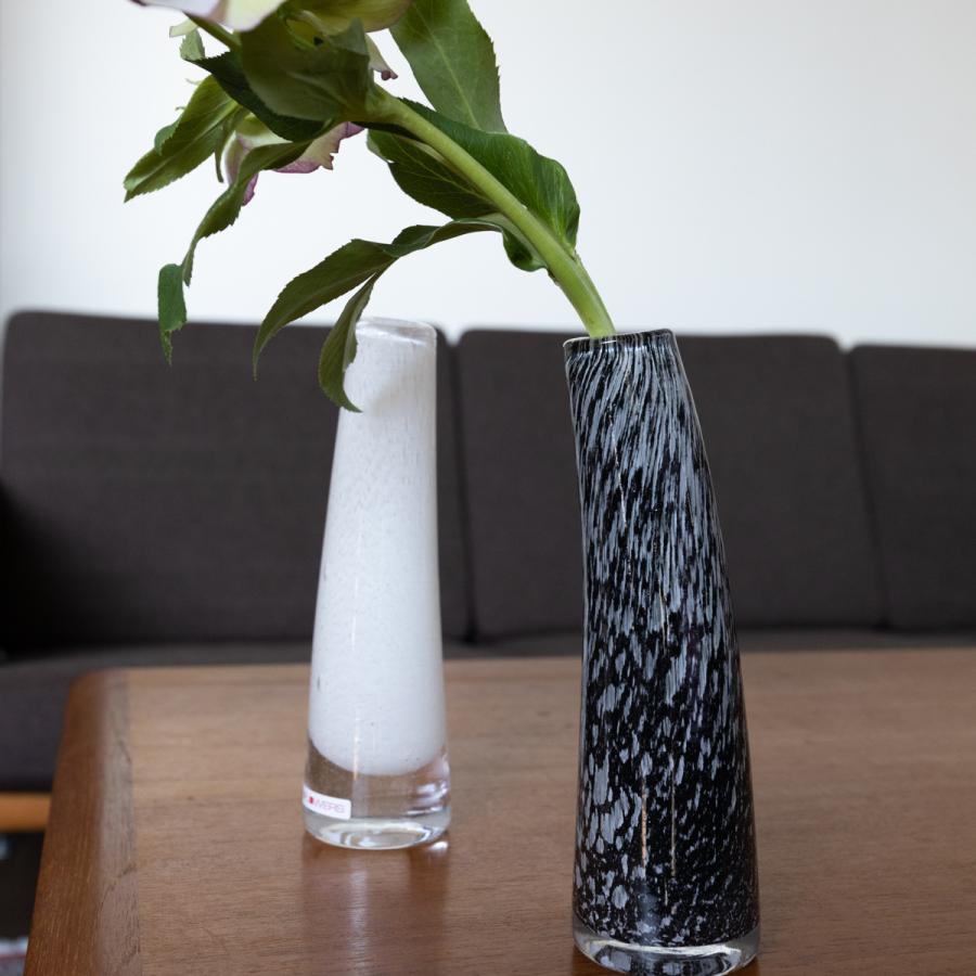 HenryDean ヘンリーディーン Glass S メタルブラック ガラス花瓶 花器