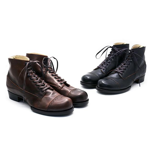 全2色【The 2 Monkeys/ザ トゥーモンキーズ】「Cap Toe Lace Up Boots