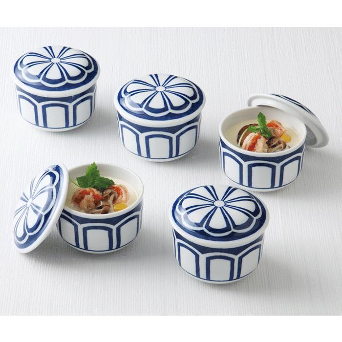 むし碗 5個セット おしゃれ 和食器 むし椀揃 茶碗蒸し 器 茶碗むし