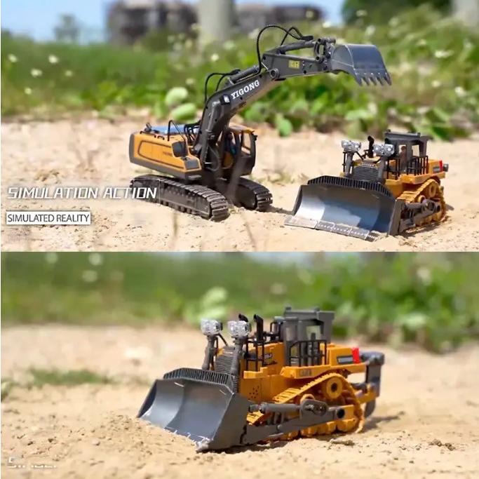 ショベルカー ブルドーザー ダンプカー ラジコン おもちゃ