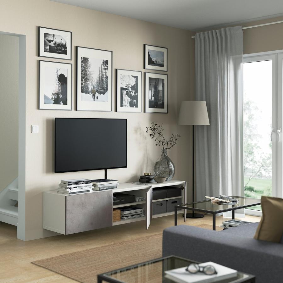 IKEA/イケア/通販]BESTA ベストー テレビ台 扉付き, ホワイト