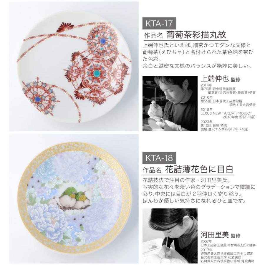 九谷焼 選べる20種類 九谷アート小皿 / Kutani Art 有名作家監修｜和
