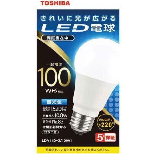 TOSHIBA（東芝） LDA11D-G/100V1 LED電球 昼光色 E26口金 100W形相当