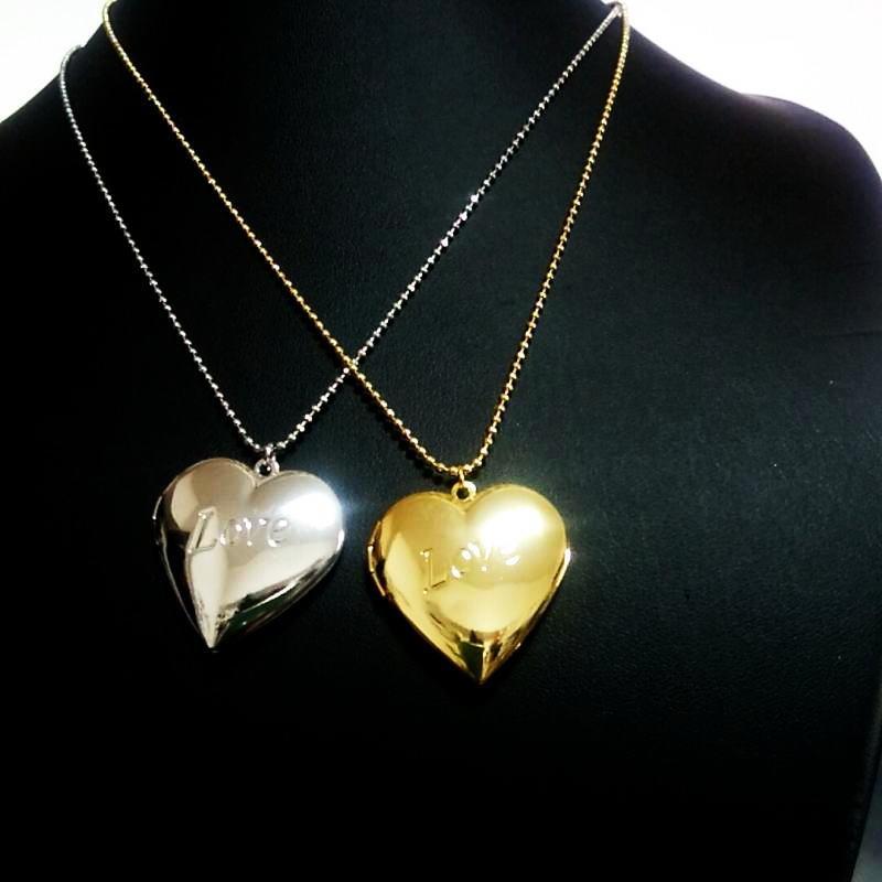 ハート ロケット ペンダント Love ハートロケットネックレス ラブ