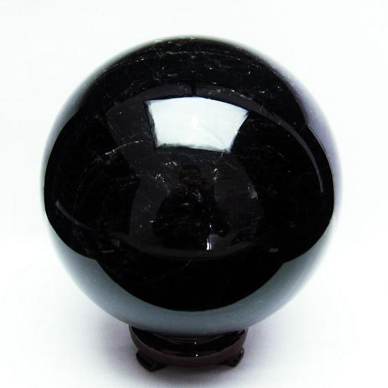 7.5Kg モリオン 黒水晶 丸玉 スフィア 175mm 一点物 送料無料 161-630