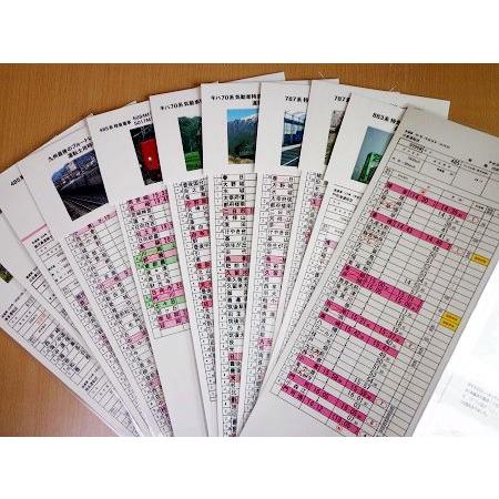 鉄道グッズ 運転士用時刻表（レプリカ） ブルートレイン 「富士