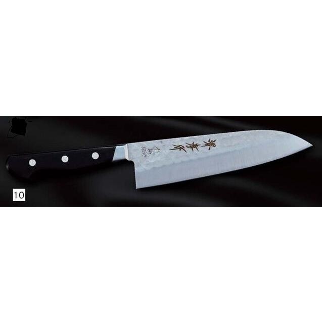 堺孝行 特選国産品 家庭用包丁 三徳型 青紙ツバ付 ステン割込み 180mm