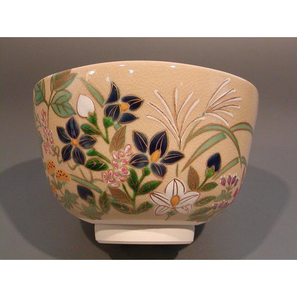 茶道具 抹茶茶碗 色絵 秋草、京焼 鈴木一点作 : 佐藤大観堂 - 通販