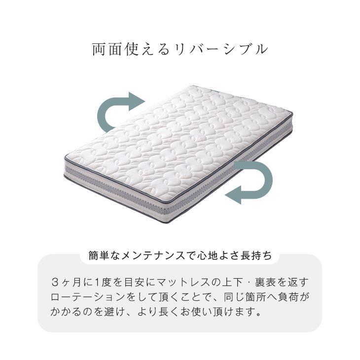 タンスのゲン マットレス ダブル ポケットコイル 厚め 20cm 高密度