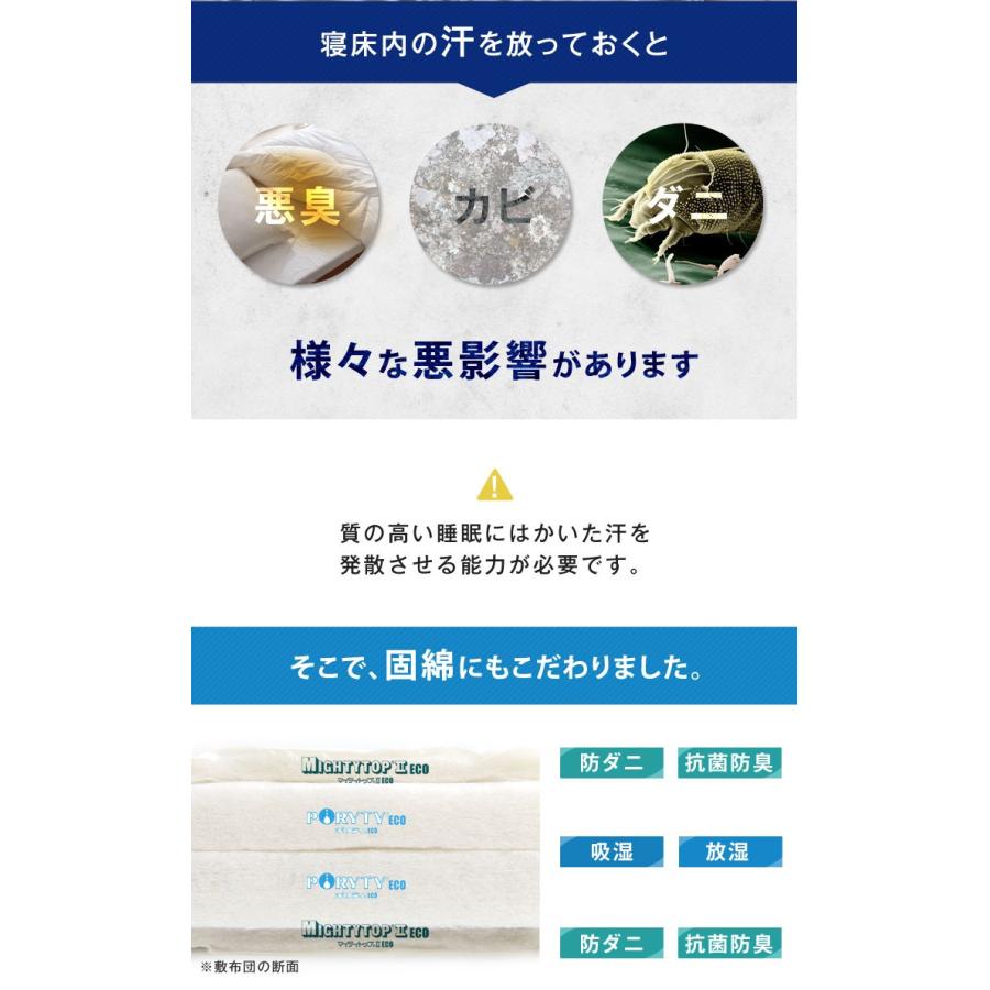 タンスのゲン 25日正午〜+3% 敷布団 ダブル 日本製敷き布団 極厚 四層