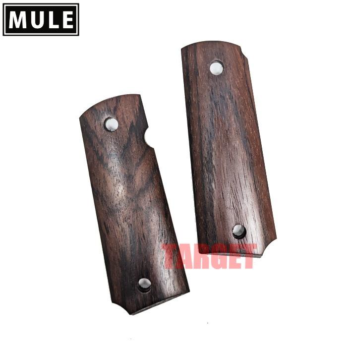 ☆MULE 1911 ガバメント用 木製グリップ ローズウッド スムース