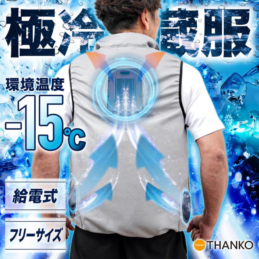 THANKO 暑さ対策 屋外 ペルチェベスト 作業着 工場 現場 夏用 作業