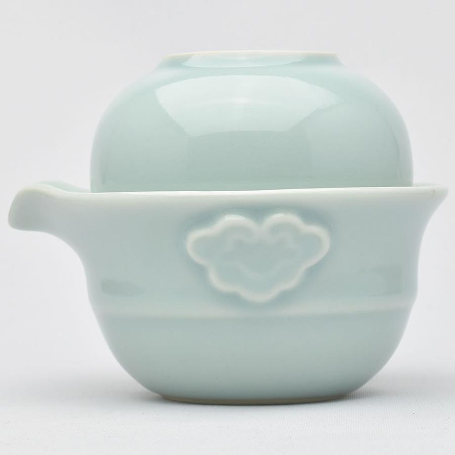 快客杯（青磁・弟窯粉青）｜中国茶器セット 天香茶行 : 天香茶行