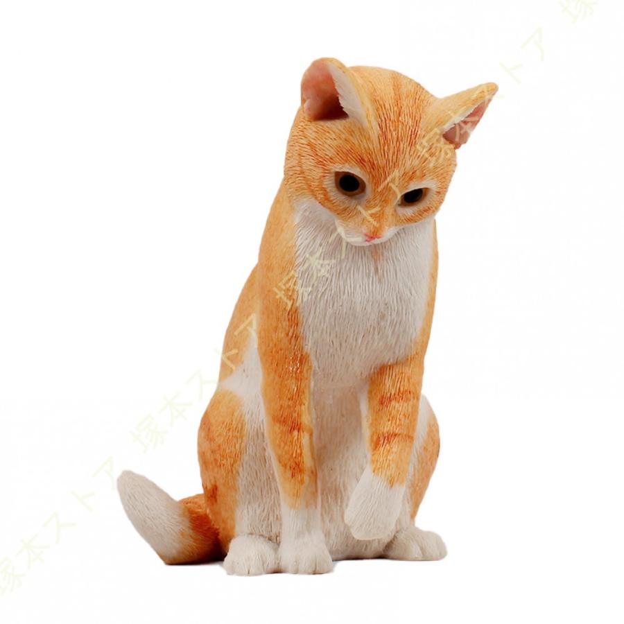 猫の置物 オーナメント ネコ 可愛い キャット ガーデンオブジェ ねこの