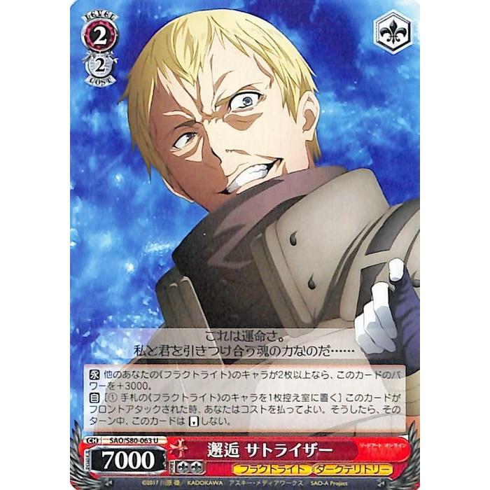 ヴァイスシュヴァルツ ヴァイス 邂逅 サトライザー U ソードアート