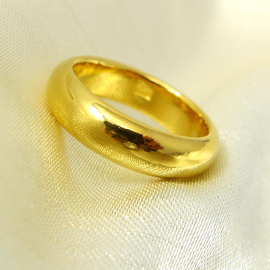 TRIDEA JEWELRY（トライディアジュエリー） K24 純金 甲丸 5mm 11g 金