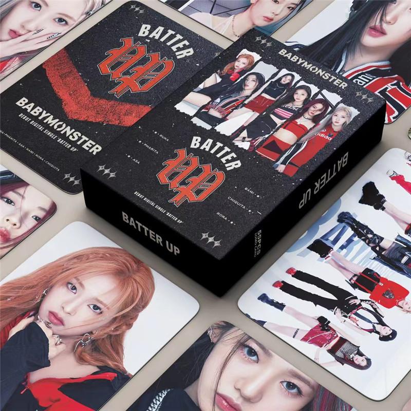 BABYMONSTERグッズ フォト カード 55枚 セット トレカ BATTER UP 写真