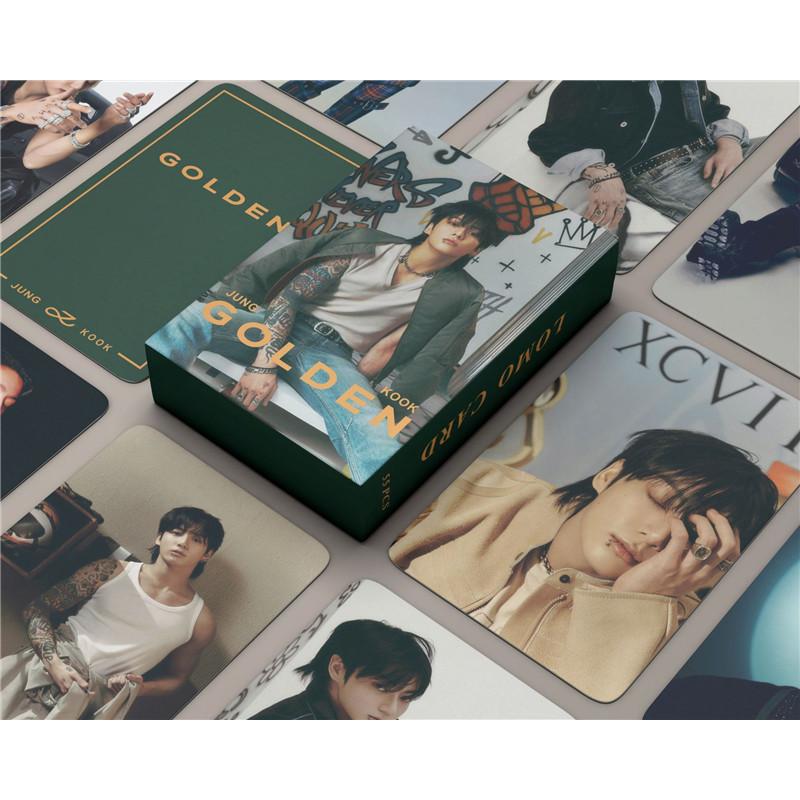 Jung Kookグッズ グク GOLDEN フォト カード 55枚 セット トレカ