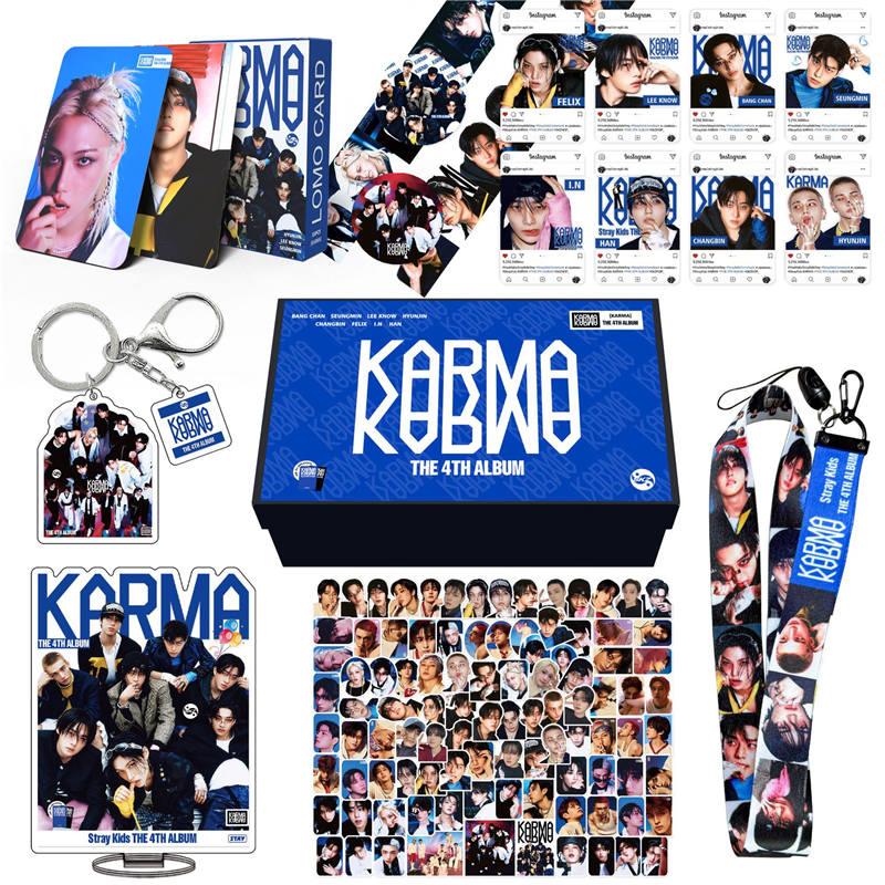 Stray Kidsグッズ ギフトボックス フォトカード KARMA テープ セット