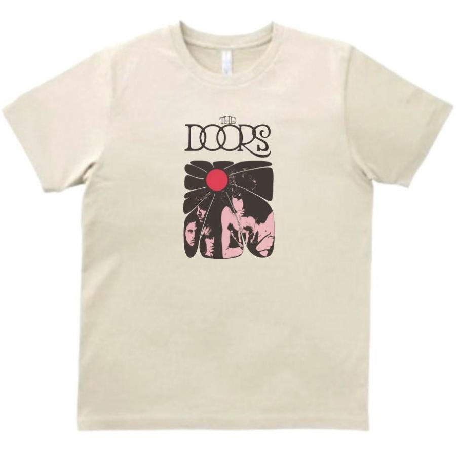 THE DOORS 音楽Tシャツ ロックTシャツ バンドTシャツ ライトベージュ