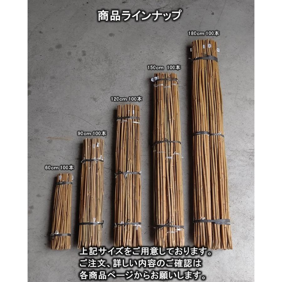 女竹 90cm 100本 篠竹 天然竹 竹支柱 測量用 測量用品 目印 農業用