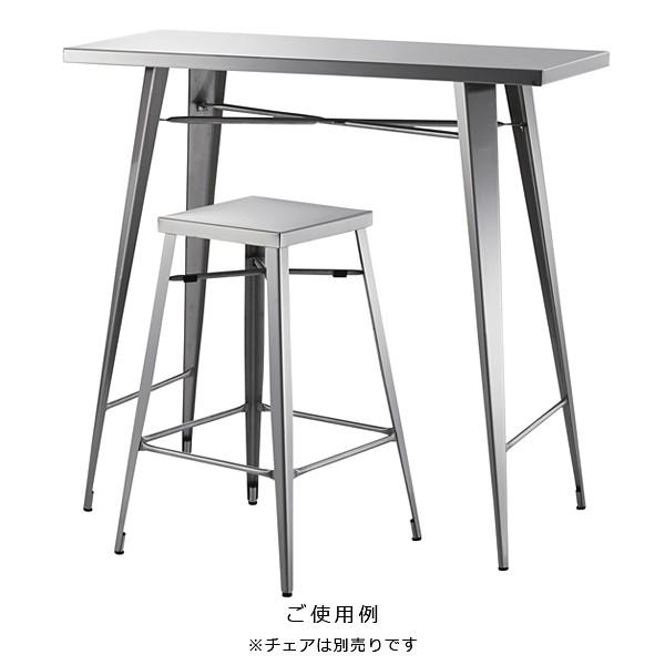 東谷 カウンターテーブル ステンレス ハイテーブル スタイリッシュ