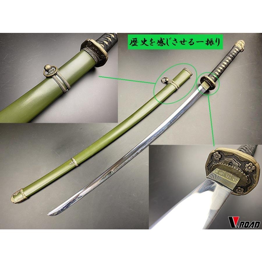 模造刀 軍刀 陸軍大刀 黒柄 国防色木鞘 GN-1 : 岐阜関刃物工房V.ROAD