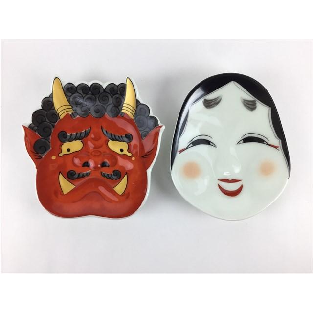有田焼 幸楽窯 銘々皿（おふくさん / 泣いた赤鬼）【皿 10cm 食器 節分