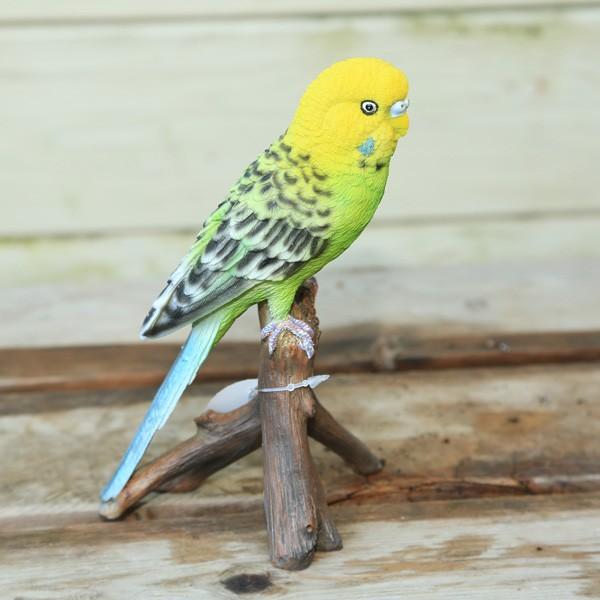 雑貨 置物・フィギュア：セキセイインコ*W-421 : 遊恵盆栽 Yahoo!店
