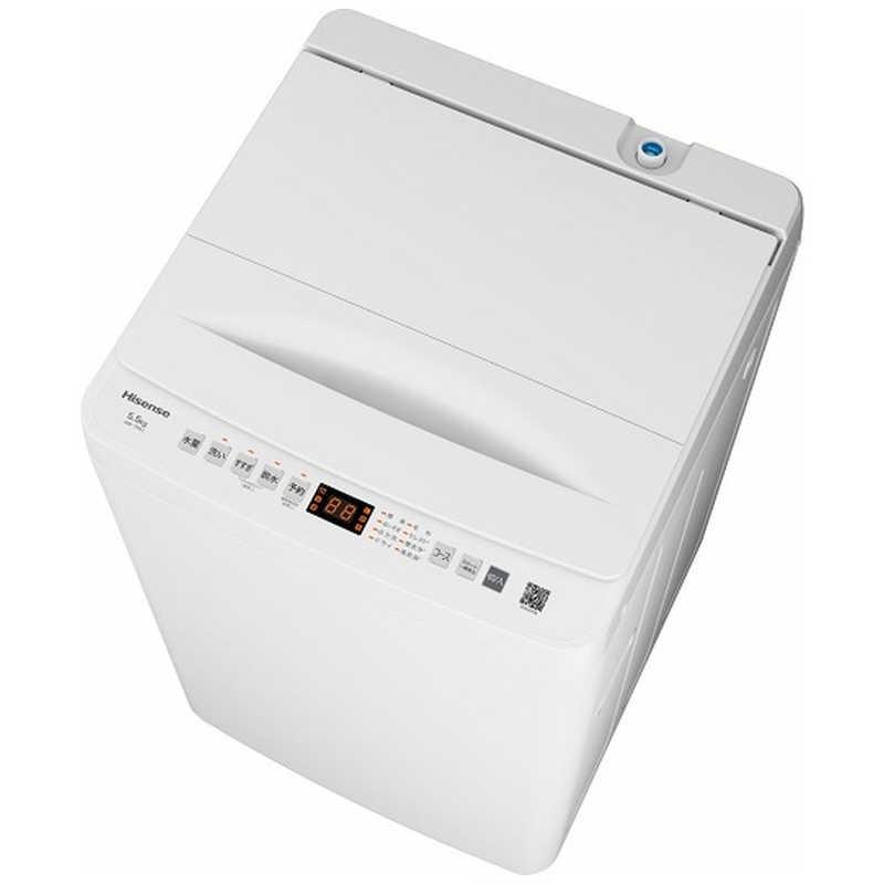 ハイセンス（HISENSE） 全自動洗濯機 洗濯5.5kg ホワイト HW-T55J
