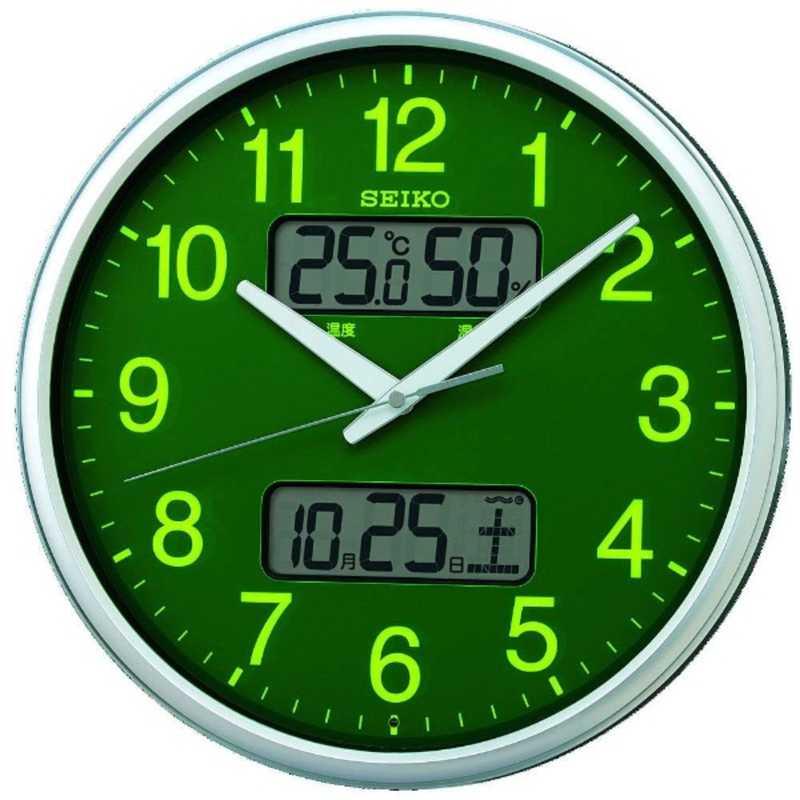 SEIKO（セイコー） 電波掛け時計 緑 KX235H : コジマYahoo!店 - 通販
