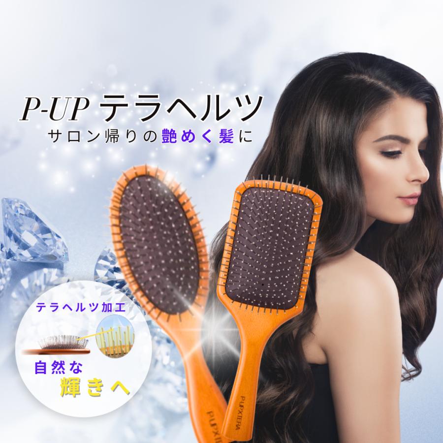 P-UP XTERA テラヘルツ クッションブラシ 毛髪 頭髪 髪 ツヤ 静電気