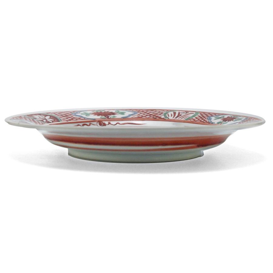 九谷焼：呉須赤絵牡丹鳳凰文平鉢・正木春蔵《大皿・25.5cm》 : 和食器