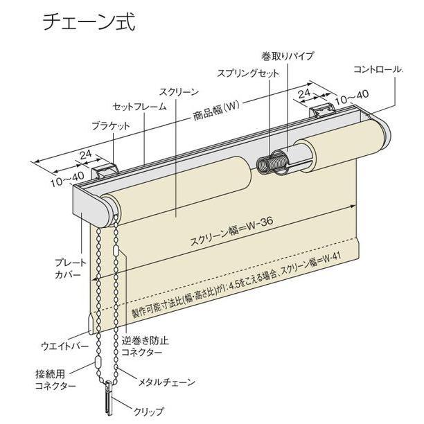 タチカワブラインド コードクリップ ロールスクリーン・プリーツ