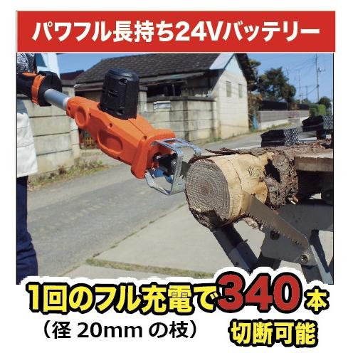 YARD FORCE（ヤードフォース） 高枝 電動のこぎり 充電式 軽量 3m